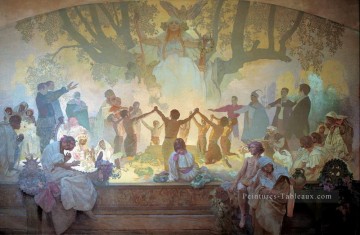 Omladina Alphonse Mucha Peinture à l'huile
